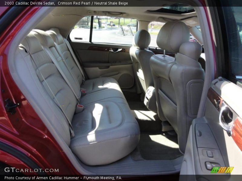 Crimson Red Pearl / Neutral Shale Beige 2003 Cadillac DeVille Sedan
