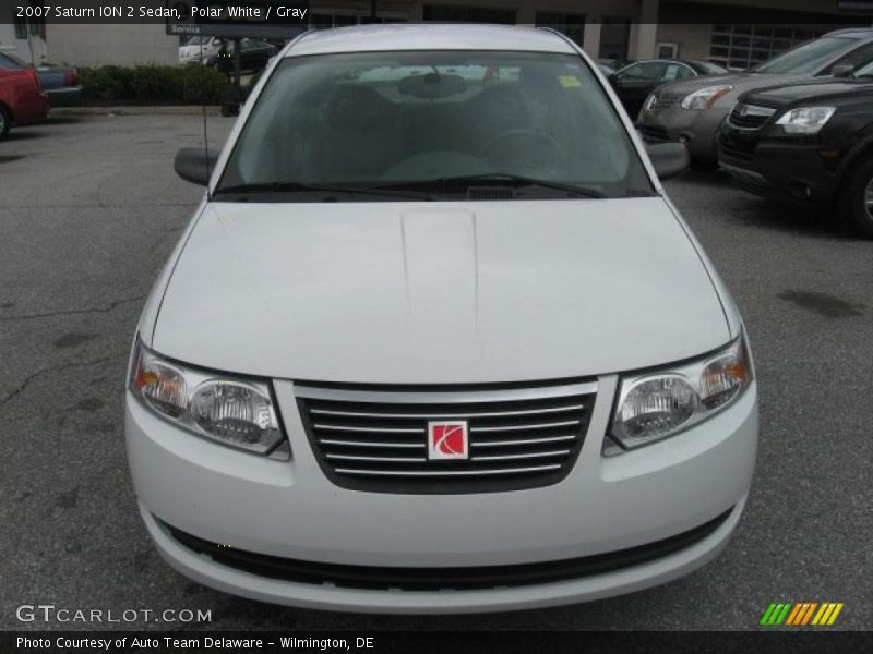 Polar White / Gray 2007 Saturn ION 2 Sedan
