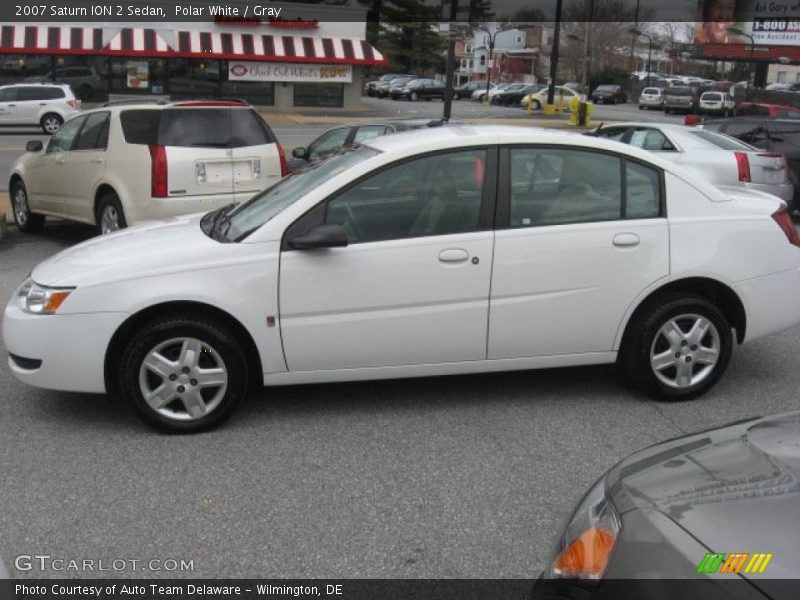 Polar White / Gray 2007 Saturn ION 2 Sedan