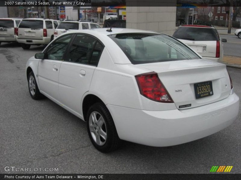 Polar White / Gray 2007 Saturn ION 2 Sedan