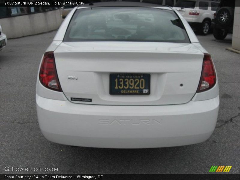 Polar White / Gray 2007 Saturn ION 2 Sedan