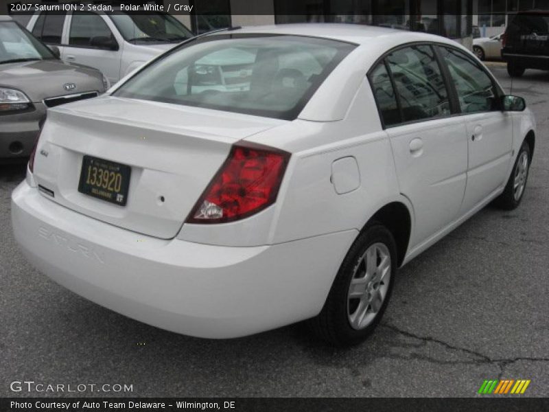 Polar White / Gray 2007 Saturn ION 2 Sedan