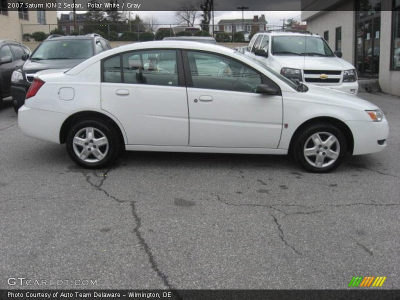 Polar White / Gray 2007 Saturn ION 2 Sedan