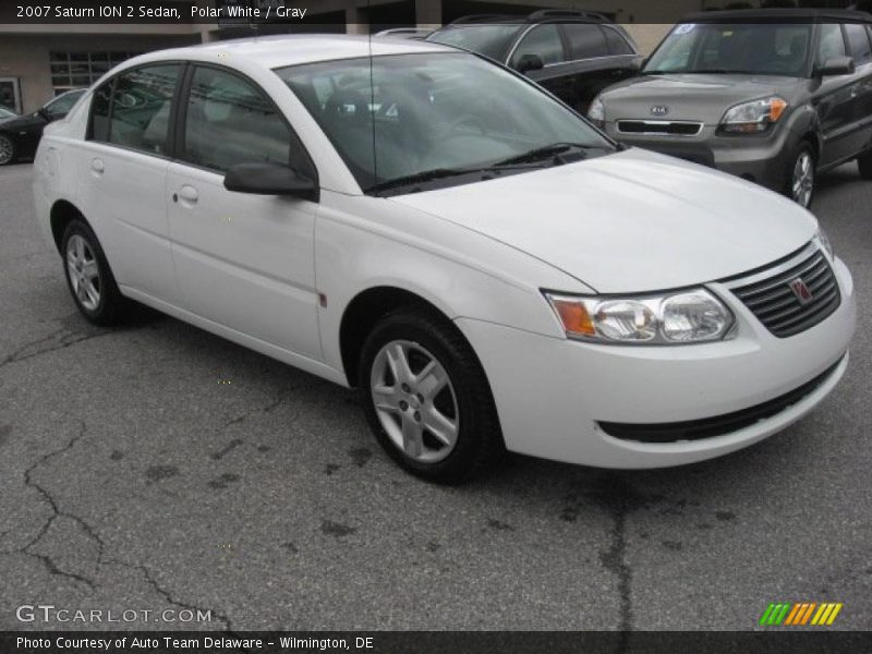 Polar White / Gray 2007 Saturn ION 2 Sedan