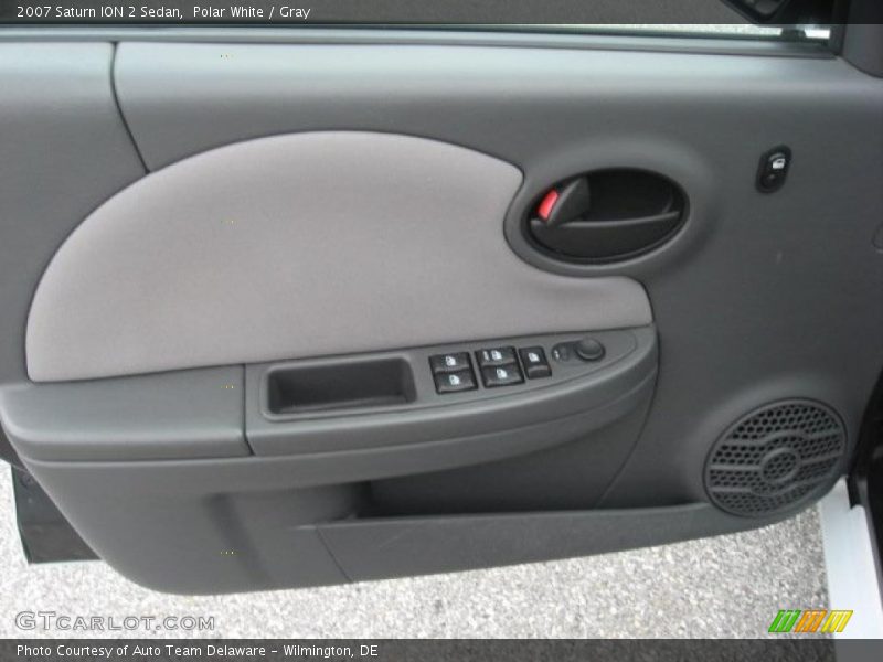 Polar White / Gray 2007 Saturn ION 2 Sedan
