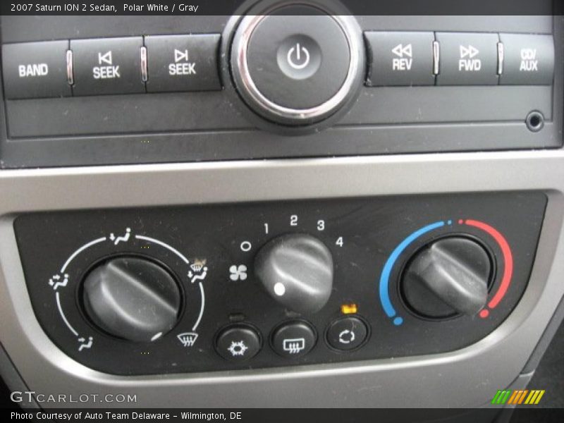 Polar White / Gray 2007 Saturn ION 2 Sedan