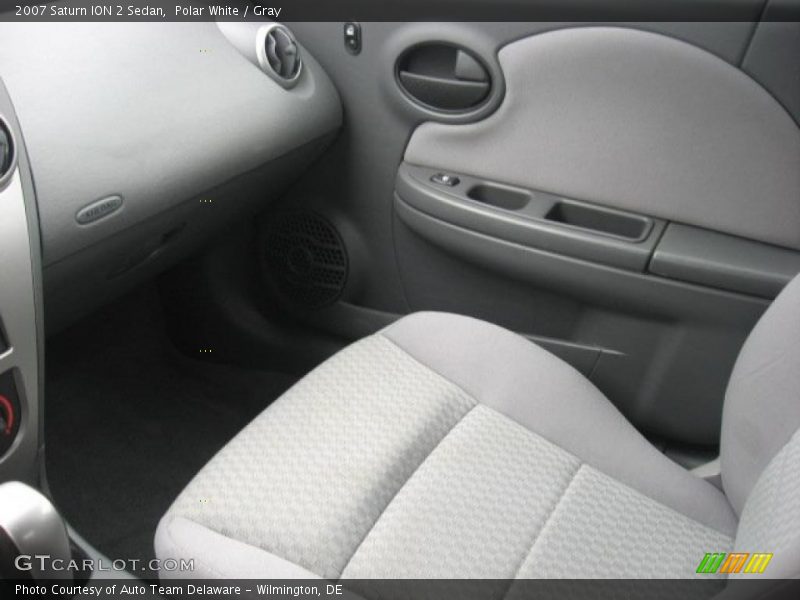Polar White / Gray 2007 Saturn ION 2 Sedan