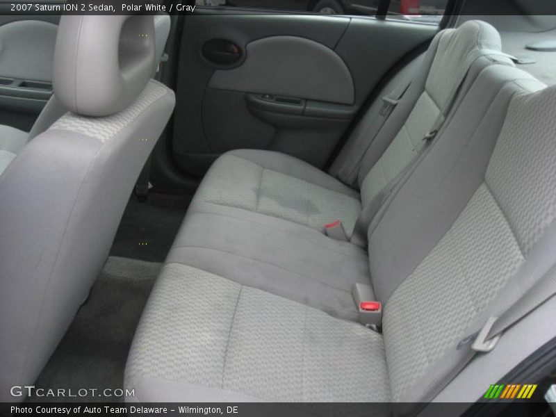 Polar White / Gray 2007 Saturn ION 2 Sedan