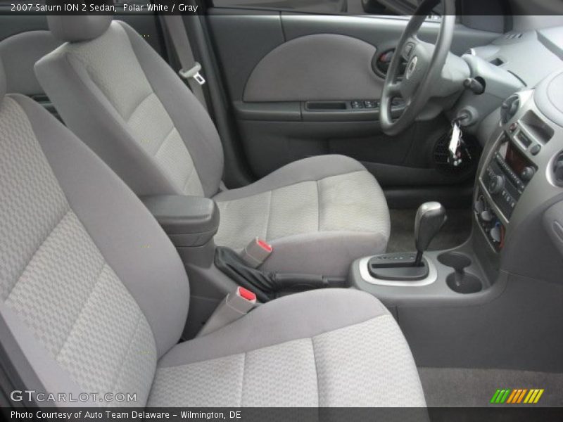 Polar White / Gray 2007 Saturn ION 2 Sedan