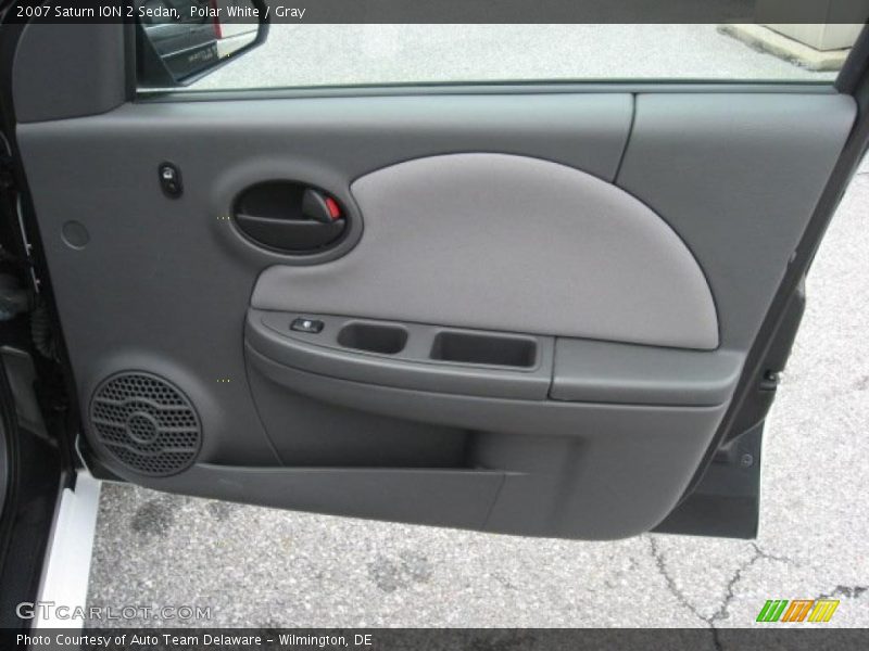Polar White / Gray 2007 Saturn ION 2 Sedan