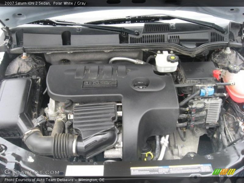 Polar White / Gray 2007 Saturn ION 2 Sedan