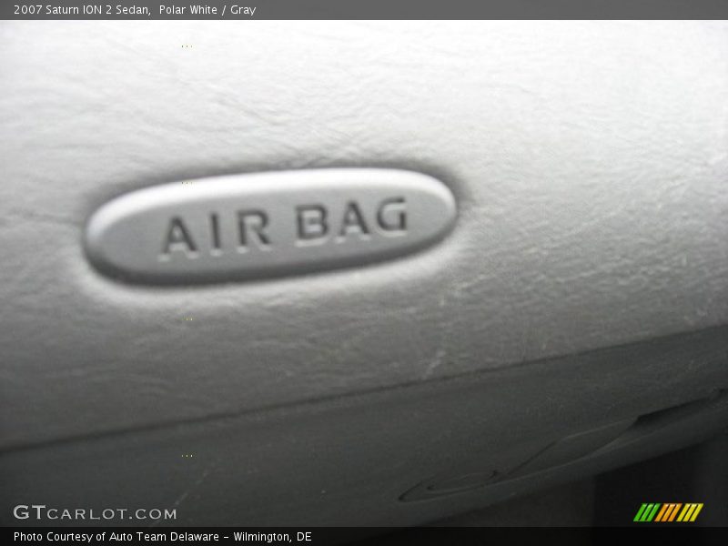 Polar White / Gray 2007 Saturn ION 2 Sedan
