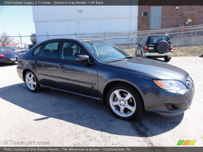 Diamond Gray Metallic / Off Black 2009 Subaru Legacy 2.5i Sedan