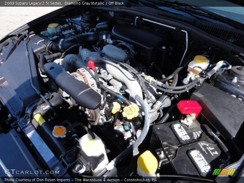  2009 Legacy 2.5i Sedan Engine - 2.5 Liter SOHC 16-Valve VVT Flat 4 Cylinder