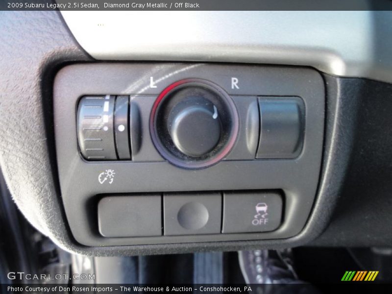 Controls of 2009 Legacy 2.5i Sedan