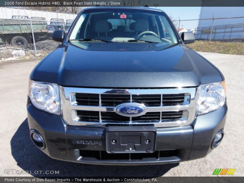 Black Pearl Slate Metallic / Stone 2008 Ford Escape Hybrid 4WD