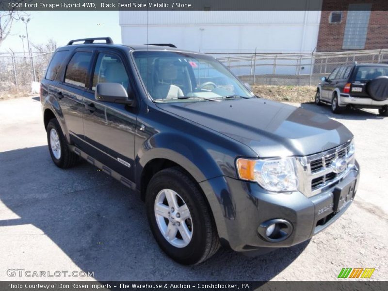 Black Pearl Slate Metallic / Stone 2008 Ford Escape Hybrid 4WD