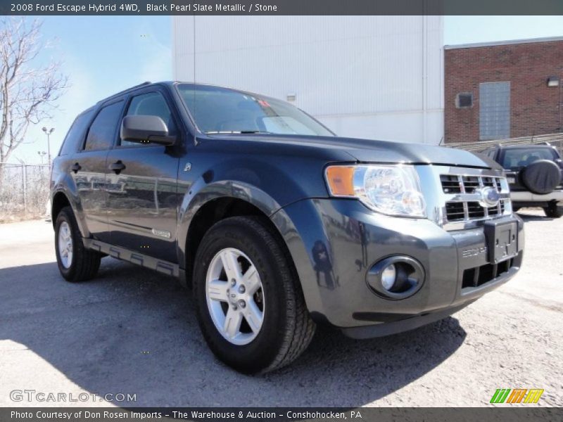 Black Pearl Slate Metallic / Stone 2008 Ford Escape Hybrid 4WD