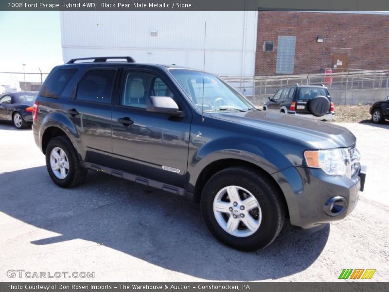 Black Pearl Slate Metallic / Stone 2008 Ford Escape Hybrid 4WD