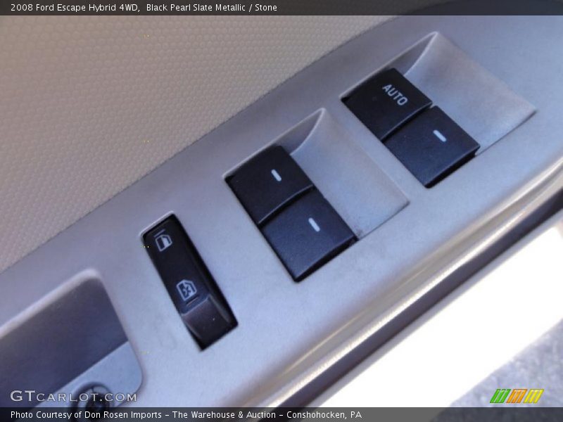 Black Pearl Slate Metallic / Stone 2008 Ford Escape Hybrid 4WD