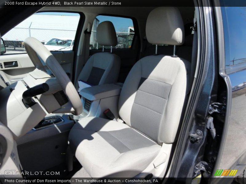 Black Pearl Slate Metallic / Stone 2008 Ford Escape Hybrid 4WD