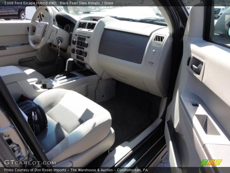 Black Pearl Slate Metallic / Stone 2008 Ford Escape Hybrid 4WD