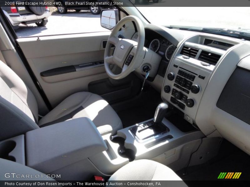 Black Pearl Slate Metallic / Stone 2008 Ford Escape Hybrid 4WD