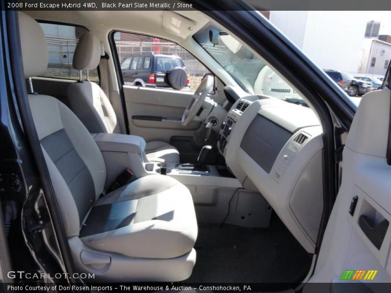 Black Pearl Slate Metallic / Stone 2008 Ford Escape Hybrid 4WD