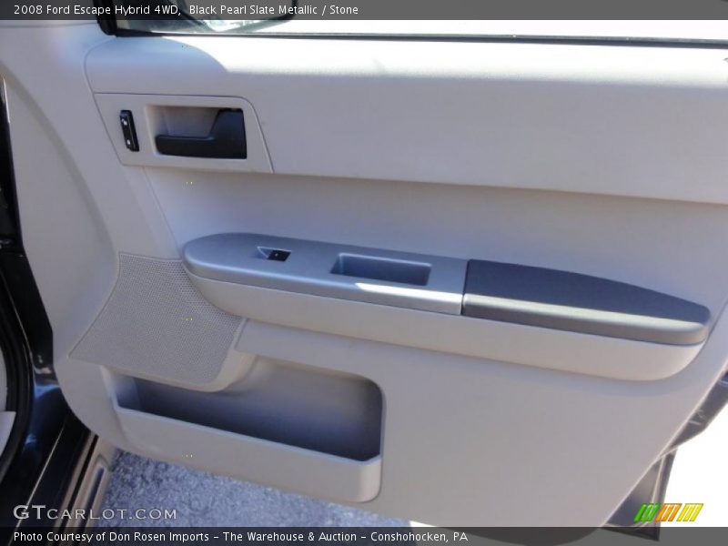 Black Pearl Slate Metallic / Stone 2008 Ford Escape Hybrid 4WD