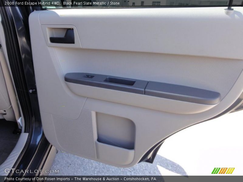 Black Pearl Slate Metallic / Stone 2008 Ford Escape Hybrid 4WD