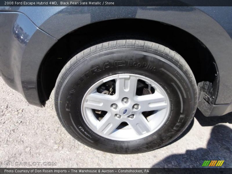 Black Pearl Slate Metallic / Stone 2008 Ford Escape Hybrid 4WD