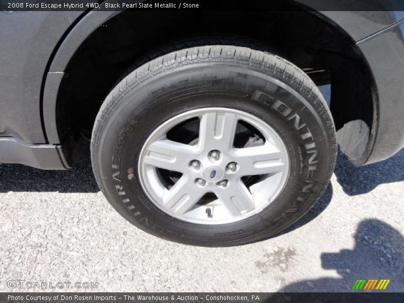 Black Pearl Slate Metallic / Stone 2008 Ford Escape Hybrid 4WD
