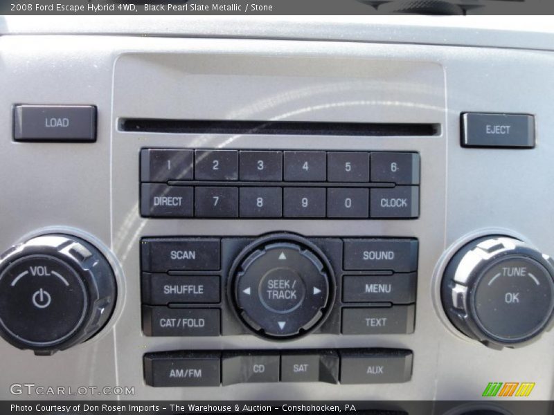 Controls of 2008 Escape Hybrid 4WD