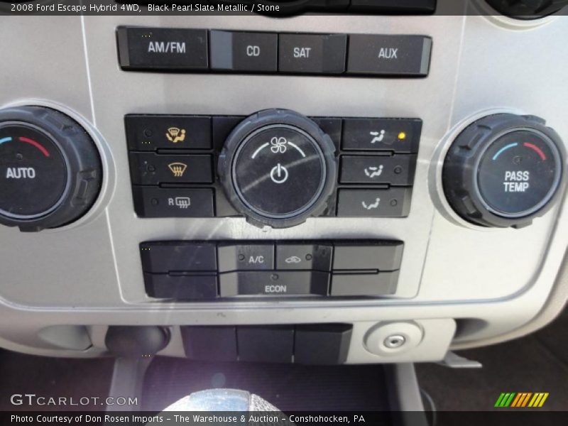 Controls of 2008 Escape Hybrid 4WD