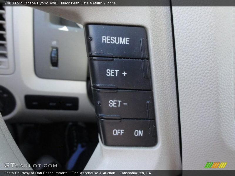 Controls of 2008 Escape Hybrid 4WD
