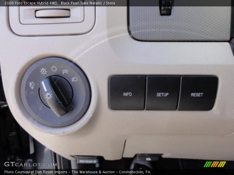 Controls of 2008 Escape Hybrid 4WD