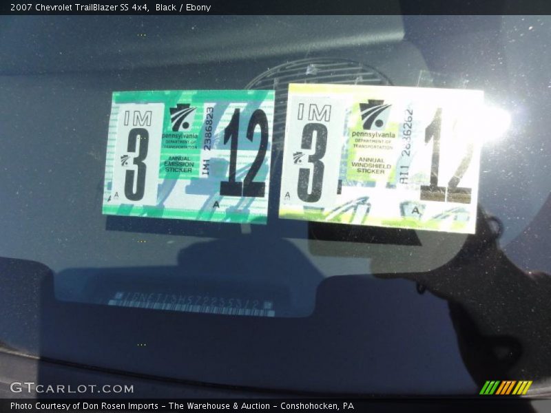 Black / Ebony 2007 Chevrolet TrailBlazer SS 4x4
