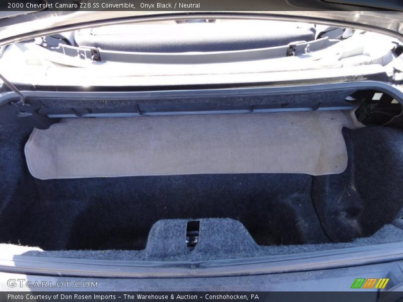  2000 Camaro Z28 SS Convertible Trunk