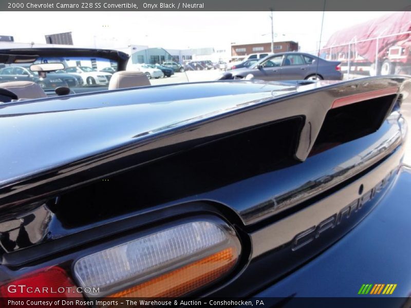 Onyx Black / Neutral 2000 Chevrolet Camaro Z28 SS Convertible