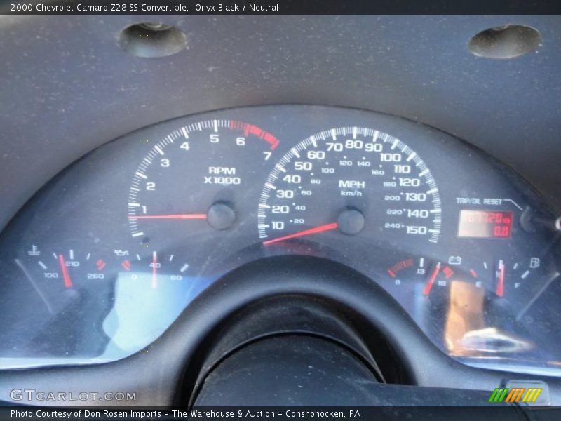  2000 Camaro Z28 SS Convertible Z28 SS Convertible Gauges