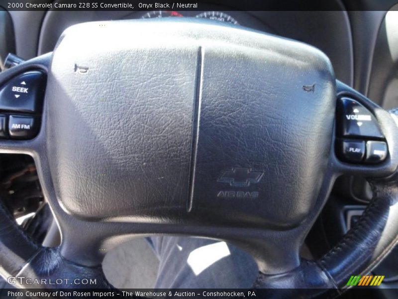 Onyx Black / Neutral 2000 Chevrolet Camaro Z28 SS Convertible