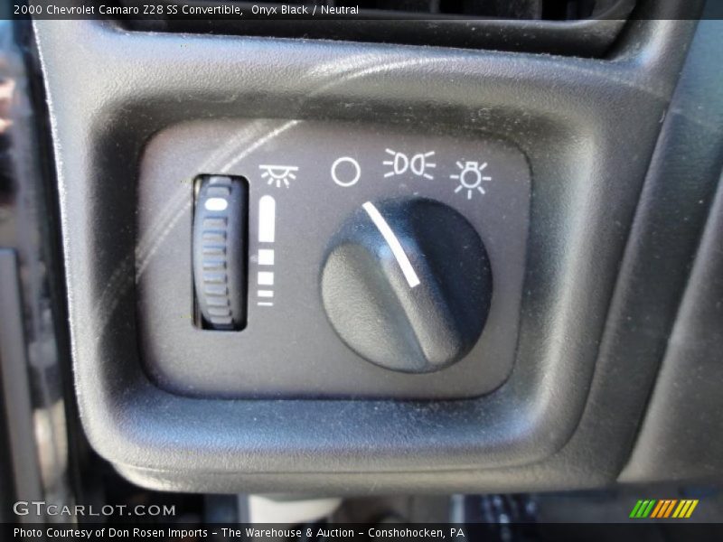Controls of 2000 Camaro Z28 SS Convertible