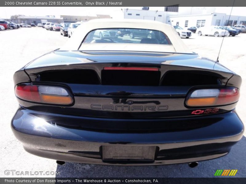 Onyx Black / Neutral 2000 Chevrolet Camaro Z28 SS Convertible