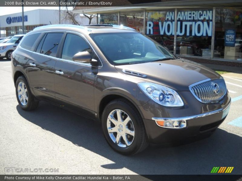 Cocoa Metallic / Ebony/Ebony 2008 Buick Enclave CXL AWD