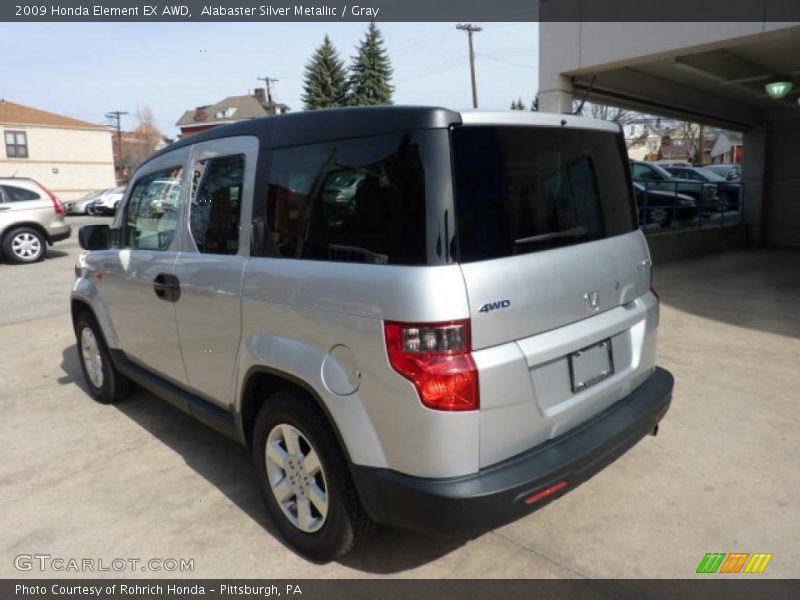 Alabaster Silver Metallic / Gray 2009 Honda Element EX AWD