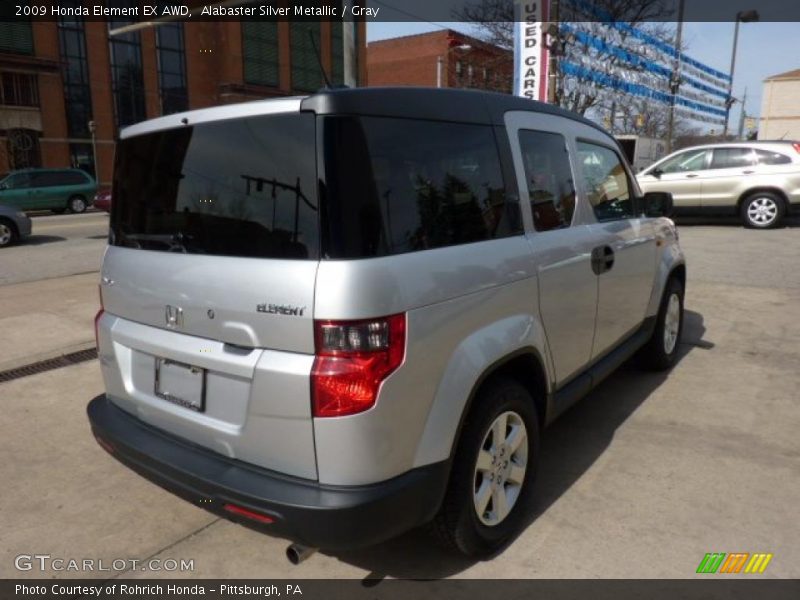 Alabaster Silver Metallic / Gray 2009 Honda Element EX AWD