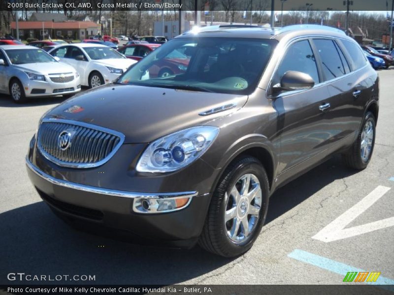 Cocoa Metallic / Ebony/Ebony 2008 Buick Enclave CXL AWD
