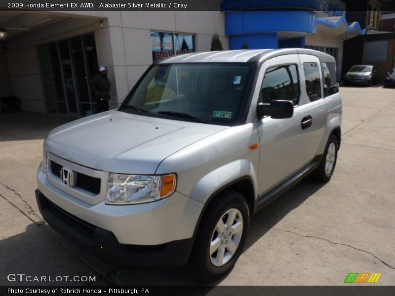 Alabaster Silver Metallic / Gray 2009 Honda Element EX AWD