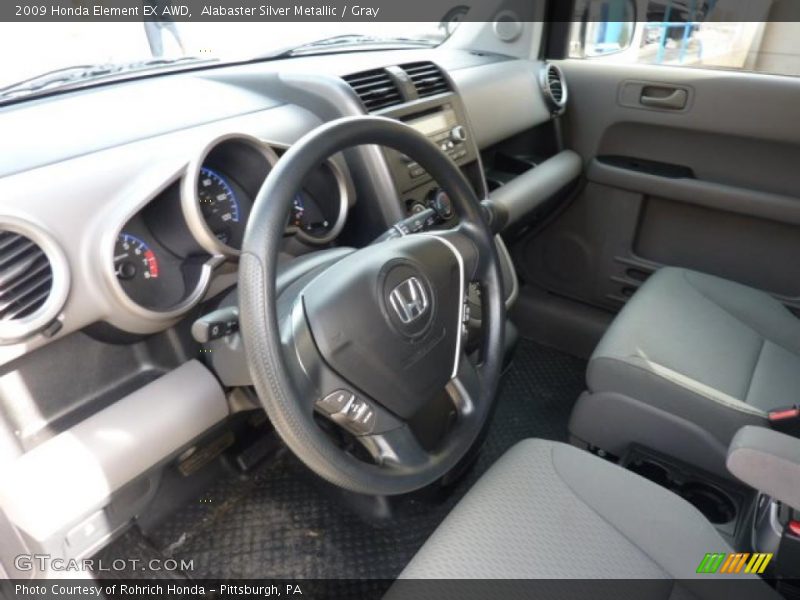 Alabaster Silver Metallic / Gray 2009 Honda Element EX AWD