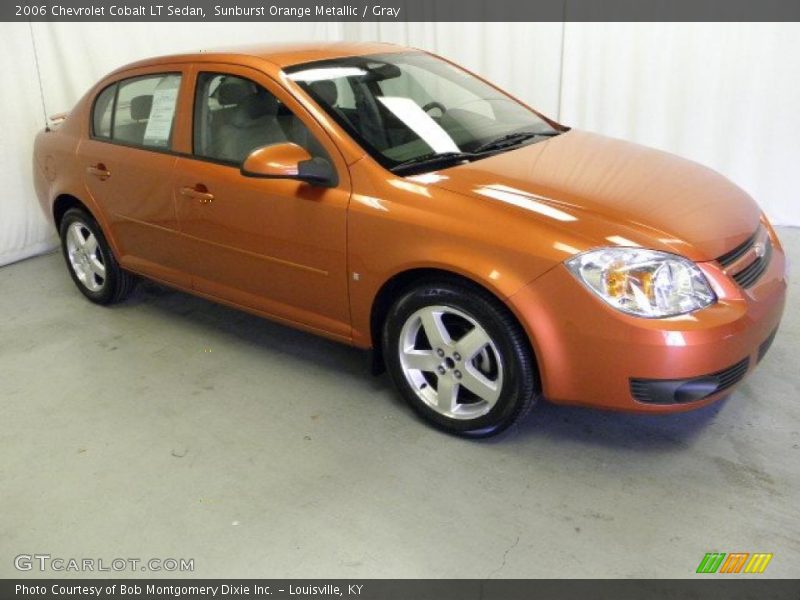 Sunburst Orange Metallic / Gray 2006 Chevrolet Cobalt LT Sedan